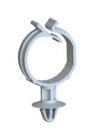 ESSENTRA COMPONENTS SCCB-5-01 Fastener, Push Mount Cable Clamp, 22 mm, Nylon 6.6 (Polyamide 6.6), Natural, 17 mm, 8 mm