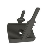 ESSENTRA COMPONENTS UMB-1 Fastener, Adjustable Releasable Cable Clamp, 20 mm, Neoprene Rubber, Black, 39.8 mm, 29.97 mm