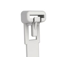 ESSENTRA COMPONENTS WIT-RT-1-M Cable Tie, Nylon 6.6 (Polyamide 6.6), Natural, 206 mm, 7.6 mm, 48 mm, 133 N
