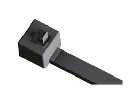 ESSENTRA COMPONENTS WIT-50SR-UVB-M Cable Tie, Nylon 6.6 (Polyamide 6.6), Black, 152.4 mm, 4.8 mm, 38.1 mm, 222 N