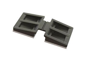 ESSENTRA COMPONENTS WM-2A Fastener, Adhesive Backed Flat Cable Clamp, Nylon 6.6 (Polyamide 6.6), Black, 24 mm, 12 mm
