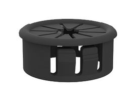ESSENTRA COMPONENTS 22AF1000 Grommet, Cable Retention, 0.75 ", Nylon 6.6 (Polyamide 6.6), 1 ", 0.125 "