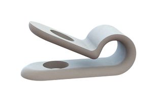 ESSENTRA COMPONENTS 22CC16A0093 Fastener, Screw Mount Cable Clamp, 0.094 ", Nylon 6.6 (Polyamide 6.6), Natural, 0.156 "