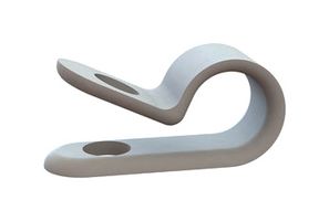 ESSENTRA COMPONENTS 22CC16A0156 Fastener, Screw Mount Cable Clamp, 0.156 ", Nylon 6.6 (Polyamide 6.6), Natural, 0.156 "