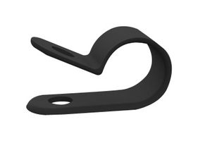 ESSENTRA COMPONENTS 22CC28E0312B Fastener, Screw Mount Cable Clamp, 0.312 ", Nylon 6.6 (Polyamide 6.6), Black, 0.281 "