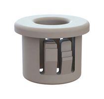 ESSENTRA COMPONENTS 22MP04376W Grommet, Open, 0.243 ", Nylon 6 (Polyamide 6), 0.437 ", 0.125 "