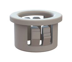 ESSENTRA COMPONENTS 22MP05627W Grommet, Open, 0.437 ", Nylon 6 (Polyamide 6), 0.562 ", 0.125 "