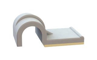 ESSENTRA COMPONENTS 22SPC25550 Fastener, Adhesive Backed Cable Clip, 6.4 mm, Nylon 6.6 (Polyamide 6.6), Natural, 22 mm, 12.7 mm
