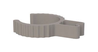 ESSENTRA COMPONENTS 23CDC07531 Fastener, Conduit Clip, Nylon 6.6 (Polyamide 6.6), Natural, 6.4 mm