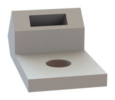 ESSENTRA COMPONENTS 23TA207140 Cable Tie Mount, Screw, 3.56 mm, Natural, Nylon 6.6 (Polyamide 6.6), 17.04 mm, 9.52 mm