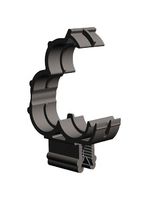 ESSENTRA COMPONENTS 550270 Mounting Clip, Metal Edge, Corrugated Tubing, Nylon 6.6, Stainless Steel, Tube Size 2 x NW 10
