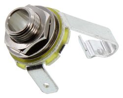REAN NYS229 Conector para Audio de Teléfono, Mono 1/4" Abierto, 2 Contactos, Hembra, 6.35 mm, Montaje en Panel