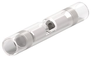 AMP - TE CONNECTIVITY 323975 Butt Splice, Natural, PIDG Series, 24 AWG, 20 AWG, 0.65 mm², Nylon (Polyamide)