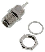 AIM CAMBRIDGE - CINCH CONNECTIVITY 25-7660 RF / Coaxial Connector, F Coaxial, Straight Jack, Solder, 75 ohm, Beryllium Copper