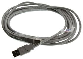 AIM CAMBRIDGE - CINCH CONNECTIVITY 30-3007-15 USB Cable, USB Type A Plug, USB Type B Plug, 4.572 m, 15 ft, USB 2.0, Grey, White