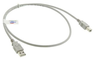 AIM CAMBRIDGE - CINCH CONNECTIVITY 30-3007-3 USB Cable, USB Type A Plug, USB Type B Plug, 0.914 m, 3 ft, USB 2.0, Grey, White