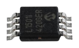 MICROCHIP PIC12LF1501-I/MS 8 Bit MCU, Flash, PIC12 Family PIC12LF15xx Series Microcontrollers, PIC12, 20 MHz, 1.75 KB, 8 Pins