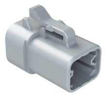 AMPHENOL SINE/TUCHEL ATP06-4S Automotive Connector Housing, Grey, ATP Series, Plug, 4 Positions