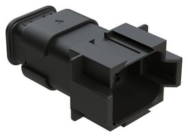 AMPHENOL SINE/TUCHEL AT04-08PB-SR2BK Automotive Connector Housing, Black, AT Series, Receptacle, 8 Positions