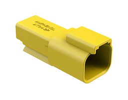 AMPHENOL SINE/TUCHEL AT04-2P-YEL Automotive Connector Housing, AT Series, Receptacle, 2 Positions