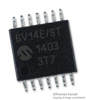 MICROCHIP MCP6V14-E/ST Operational Amplifier, Quad, 4 Channels, 80 kHz, 0.03 V/µs, 1.6V to 5.5V, TSSOP, 14 Pins