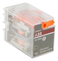 ABB 1SVR405613R2100 Power Relay, 4PDT, 120 VAC, 6 A, CR-M Series, Socket