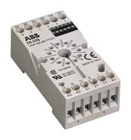 ABB 1SVR405660R0000 Relay Socket, DIN Rail, Screw, 12 Pins, 10 A, 250 VAC, CR-U Series