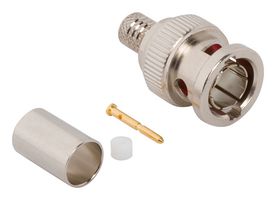 AMPHENOL RF 031-70548-12G RF / Coaxial Connector, BNC Coaxial, Straight Plug, Crimp, 75 ohm, Belden 4694R, Brass