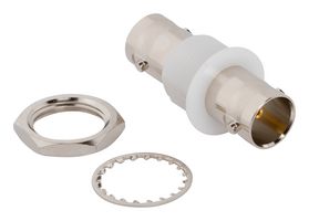 AMPHENOL RF 112444-12G RF / Coaxial Adapter, BNC, Jack, BNC, Jack, Straight Bulkhead Adapter, 75 ohm