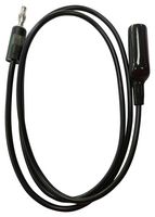 MULTICOMP PRO MP770270 Alligator Clip to Banana Plug Test Lead, Alligator Clip, 4mm Stackable Banana Plug, 5 ft, 1.5 m