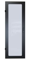 HAMMOND RCKWD36UBK1 Enclosure Accessory, 36U, Window Locking Door, Hammond RCK Series Knockdown Rack Cabinets, Steel
