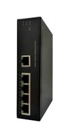 UNICOM POE-63505IN Switch, 9 Ports, Industrial, PoE Fast Ethernet, DIN Rail / Wall, RJ45 x 4, PoE+ x 4, TX x 1