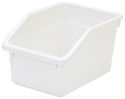 QUANTUM STORAGE NPB1076WT Nesting Bin, 10.25" x 7.5" x 6", White
