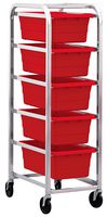 QUANTUM STORAGE TR1-2516-8WT Tub Rack, 1 Bin, 27" L x 19" W x 19" H, White