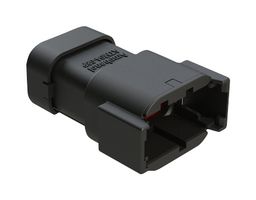 AMPHENOL SINE/TUCHEL ATM04-08PB-SF1BK Automotive Connector Housing, Black, ATM Series, Receptacle, 8 Positions