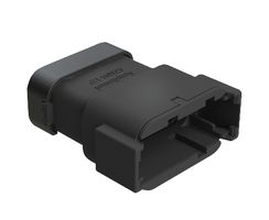 AMPHENOL SINE/TUCHEL ATM04-12PA-SF1BK Automotive Connector Housing, Black, ATM Series, Receptacle, 12 Positions