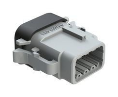 AMPHENOL SINE/TUCHEL ATM06-08SA-SF1GY Automotive Connector Housing, Gray, ATM Series, Plug, 8 Positions
