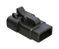 AMPHENOL SINE/TUCHEL ATM06-3S-SF01BLK Automotive Connector Housing, Black, ATM Series, Plug, 3 Positions