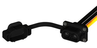 AMPHENOL COMMUNICATIONS SOLUTIONS AU10169535-J24CBLF EV Charging Cable, Socket to Free End, 3 Signal + 2 Power, 120 VDC, 7.9"