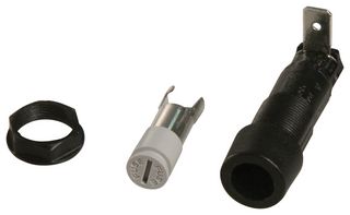 LITTELFUSE 03453HS7H Fuseholder, Cartridge, 1 Fuse, 20 A, 250 V, 1/4" x 1-1/4", 6.3mm x 32mm, 3AG, Quick Connect