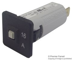 SCHURTER 4404.0062 Thermal Circuit Breaker, T9-611 Series, 16 A, 1 Pole, 32 V, 240 V, Snap In