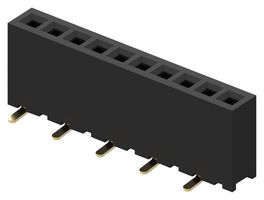 GCT BD075-10-A-1-L-D PCB Receptacle, Top Entry, Board-to-Board, 1.27 mm, 1 Rows, 10 Contacts, Surface Mount
