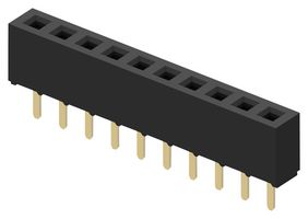 GCT BF085-07-A-0240-N-D PCB Receptacle, Top Entry, Board-to-Board, 2 mm, 1 Rows, 7 Contacts, Through Hole Mount