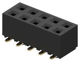 GCT BG120-06-A-0-N-D PCB Receptacle, Dual Entry, Board-to-Board, 2.54 mm, 2 Rows, 6 Contacts, Surface Mount