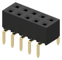 GCT BG190-06-A-3-N-D PCB Receptacle, Dual Entry, Board-to-Board, 2.54 mm, 2 Rows, 6 Contacts, Through Hole Mount