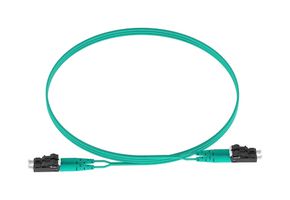 PANDUIT FX2ERLNLNSNM004 Fiber Optic Cable, Multimode, 50µm / 125µm, LC Duplex to LC Duplex, 4 m
