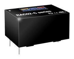 RECOM POWER RAC02-15SC AC/DC PCB Mount Power Supply (PSU), 1 Output, 2 W, 15 V, 133 mA