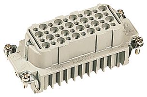 HARTING 09212403101 Conector Uso Rudo, 40+PE, Sin Contactos, Serie Han D HMC, Inserto, 41 Contactos, 16B