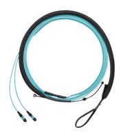 PANDUIT FZTRL7NQSONM005 Fiber Optic Cable, Multimode, OM4, 12 Fibers, 50µm / 125µm, MPO Jack to LC Duplex, 16.4 ft