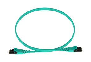 PANDUIT FZ2ERQ1Q1SNM001 Cable de Fibra Óptica, Multimodo, 50µm / 125µm, LC Dúplex a LC Dúplex, 1 m